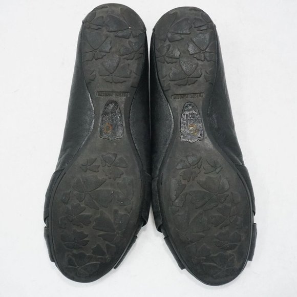 Born Womens Lilly Flats Shoes Black Twisted Leather Slip On Size 7M - Picture 10 of 11